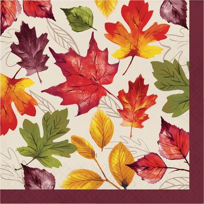 Falling Foliage Luncheon Napkins 16 Ct