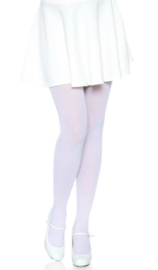 Ari Nylon Tights - White