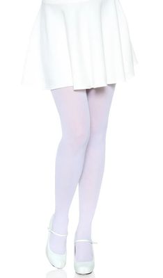 Ari Nylon Tights - White