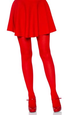 Ari Nylon Tights - Red