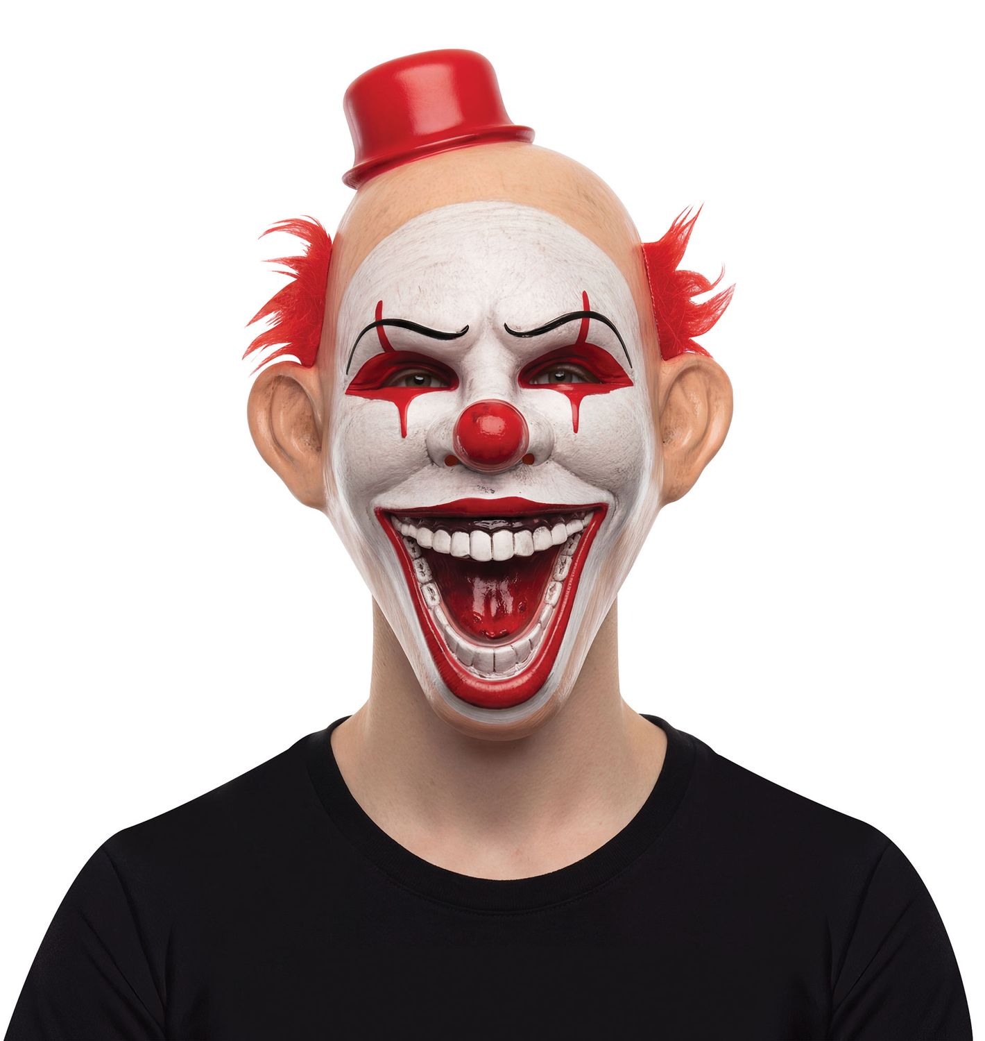 Circus Freak Mask, Color: Red Hair