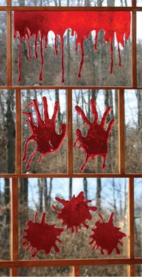 3D Bloody Window Decor