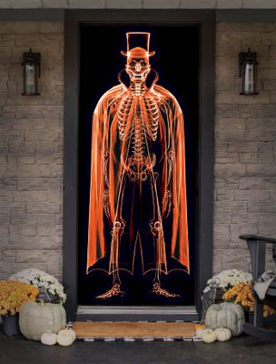 Fabric Door Cover - UV Glow Vampire 36" X 80"