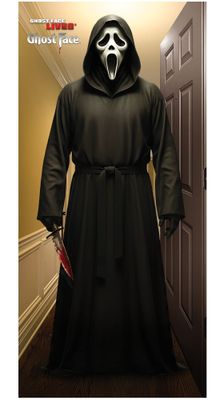 Fabric Door Cover - Ghostface 36" X 80"