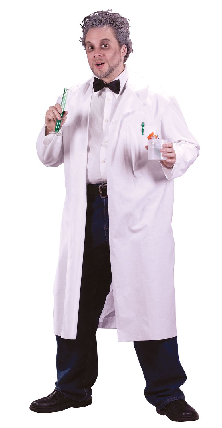 Mad Scientist Lab Coat - Mens Plus Size