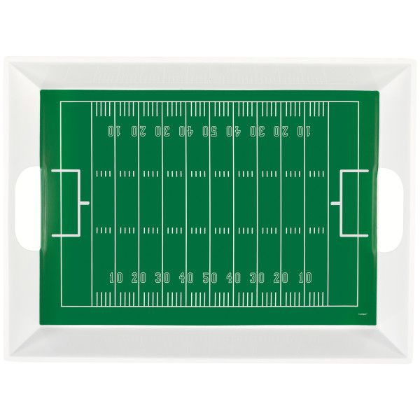 Football Plastic Serving Tray