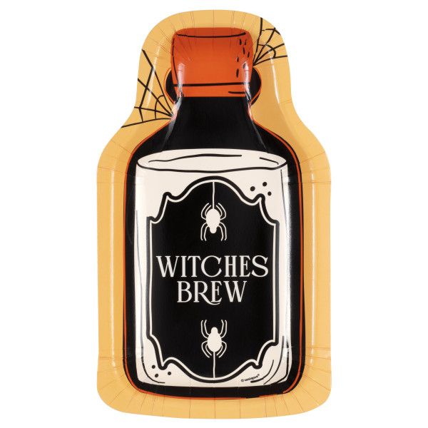 Halloween Bash Witches Brew Plate 9.5" - 8 Ct