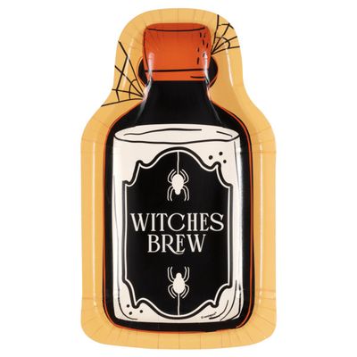 Halloween Bash Witches Brew Plate 9.5" - 8 Ct