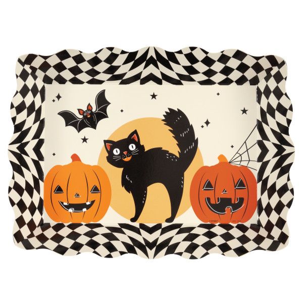 Halloween Bash Paperboard Serving Tray - 6 Ct