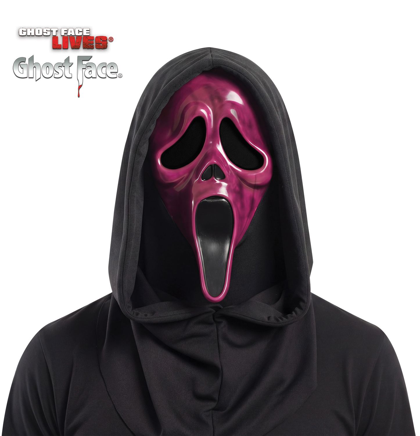 Scream - Ghost Face Blacklight Mask, Color: Pink