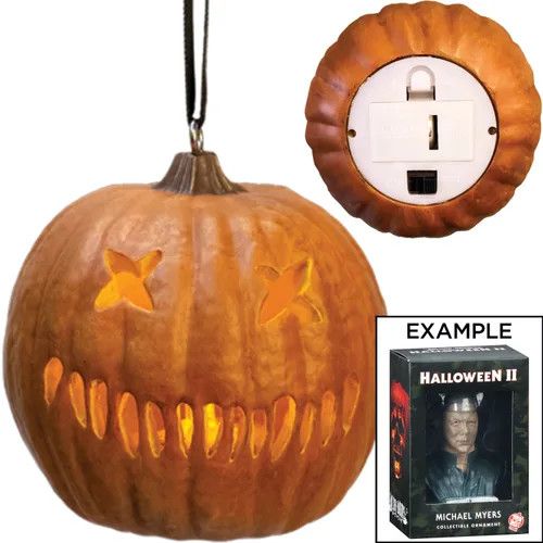 Holiday Horror Ornament - Light Up Sam O'Lantern Pumpkin