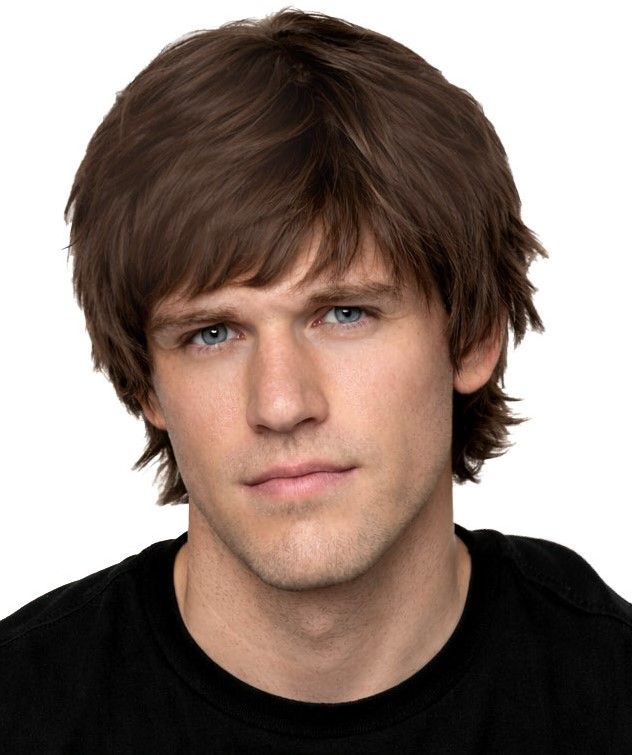 Men's Short Wig-Brown
