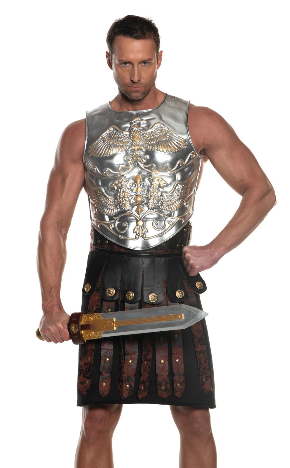 Metallic Gladiator Chest Plate- Foam