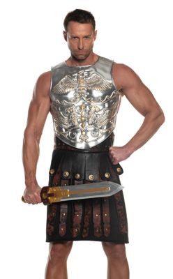 Metallic Gladiator Chest Plate- Foam