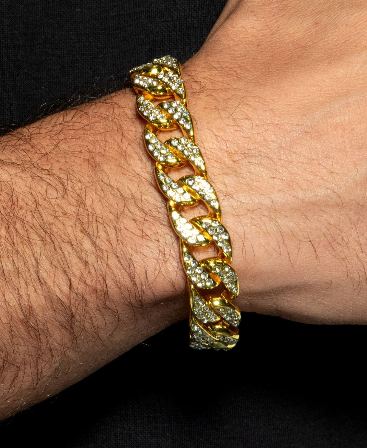 Gold Cuban Link-Male Bracelet