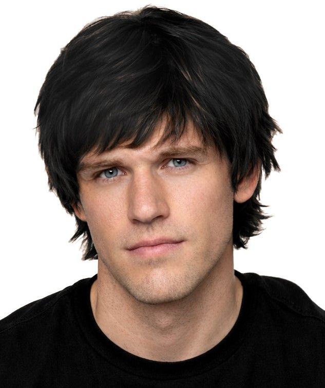 Men's Short Wig-Black