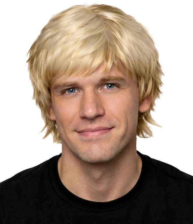 Men's Short Wig-Blonde
