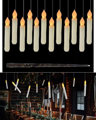 Floating LED Candles w/ Wand - 12ct