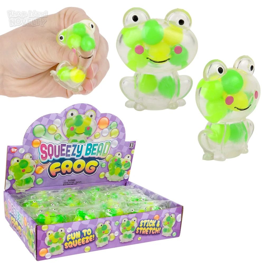 Squeezy Bead Frog 2"- 24 Ct Box