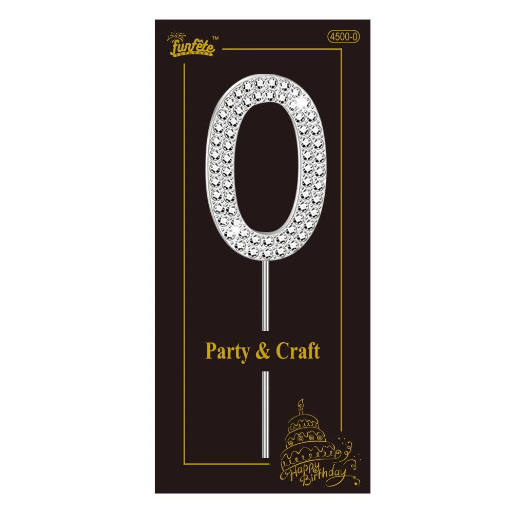 Rhinestone Cake Topper -, Style: 0
