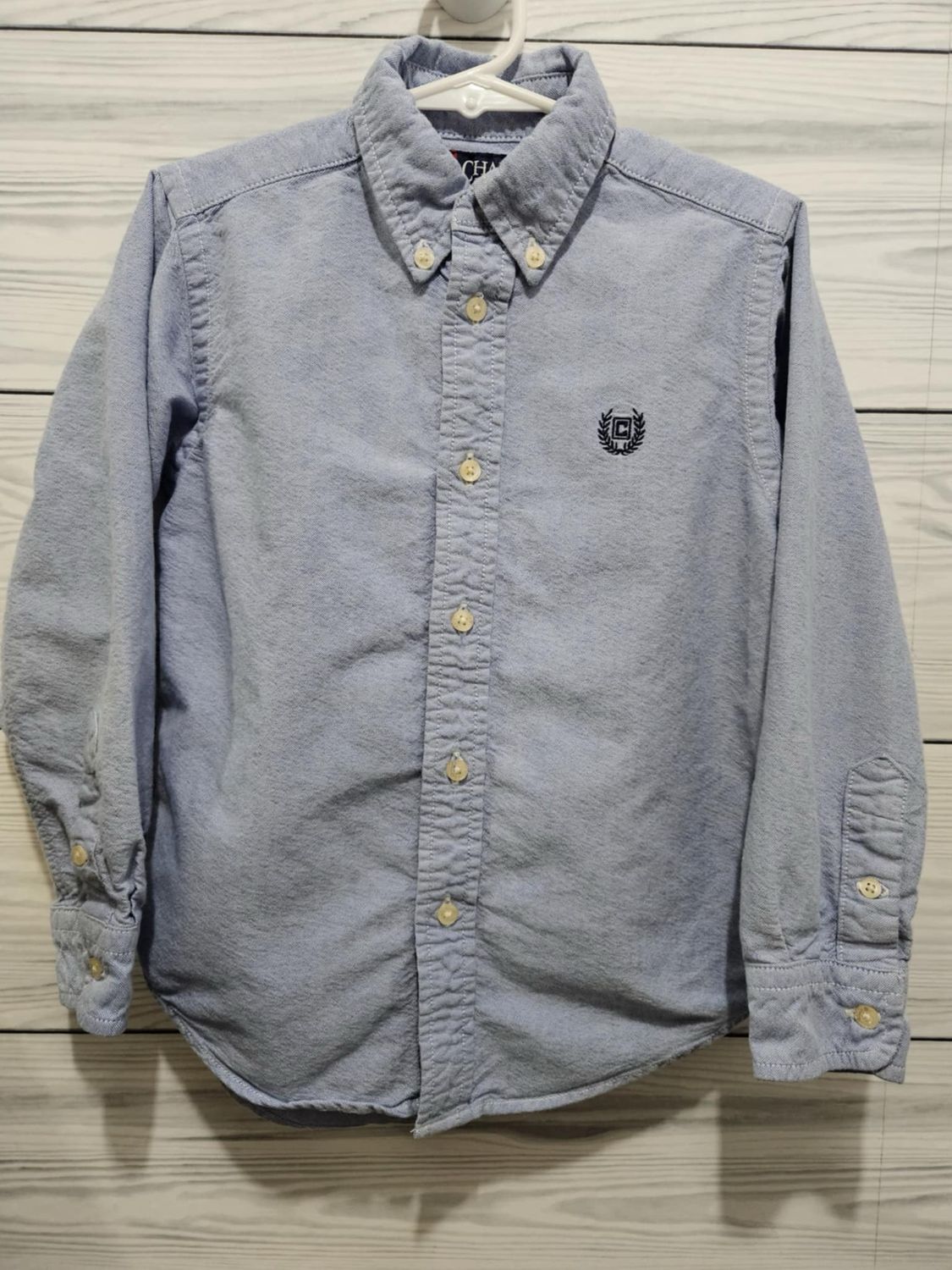 Boys CHAPS Sz 5 Long Sleeve Button Down Shirt