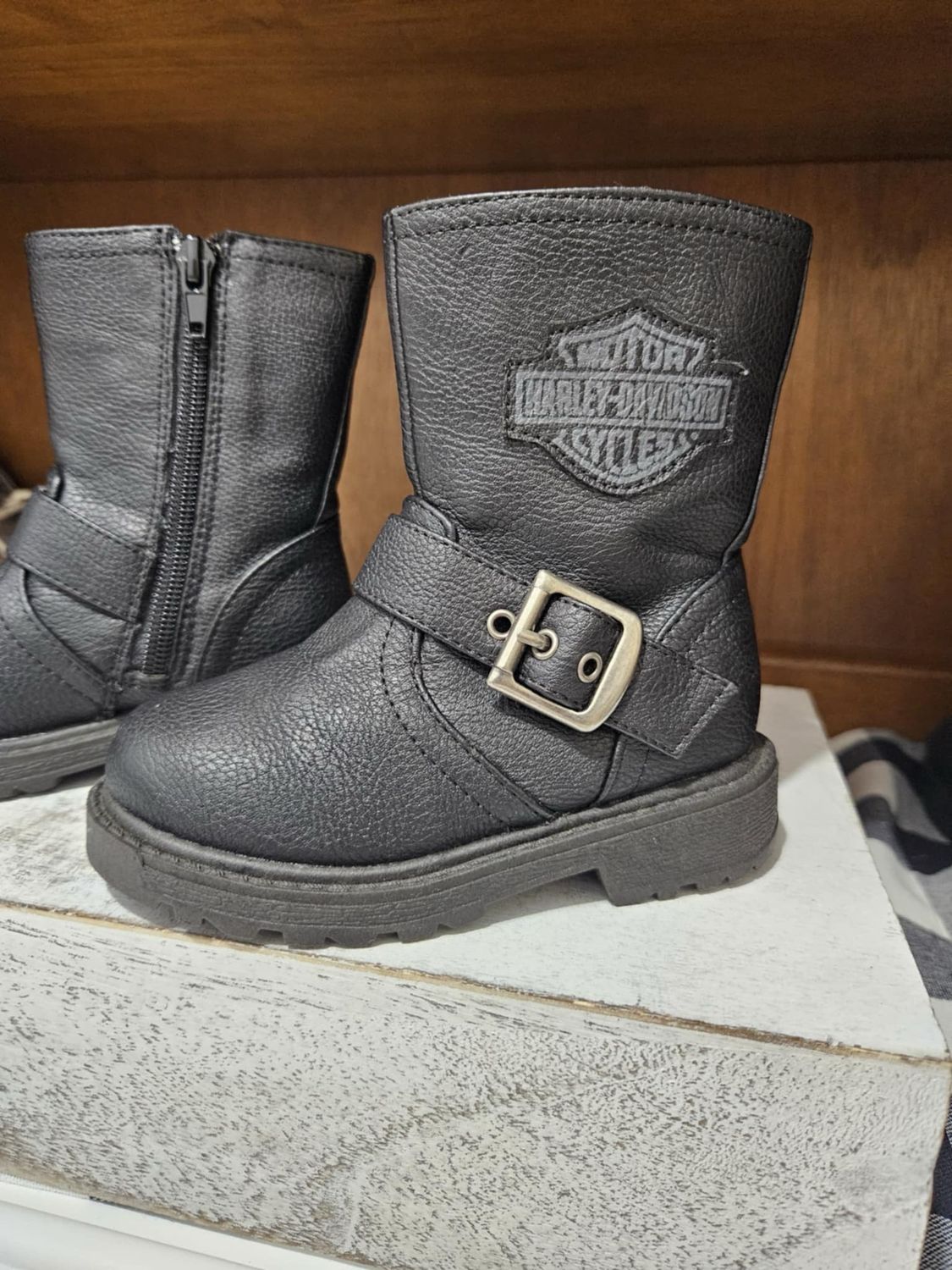 Rare Hard To Find Harley Davidson Toddler Boots (only Wore ONCE) sz 7