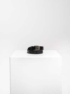 Midnight Elegance Leather Belt
