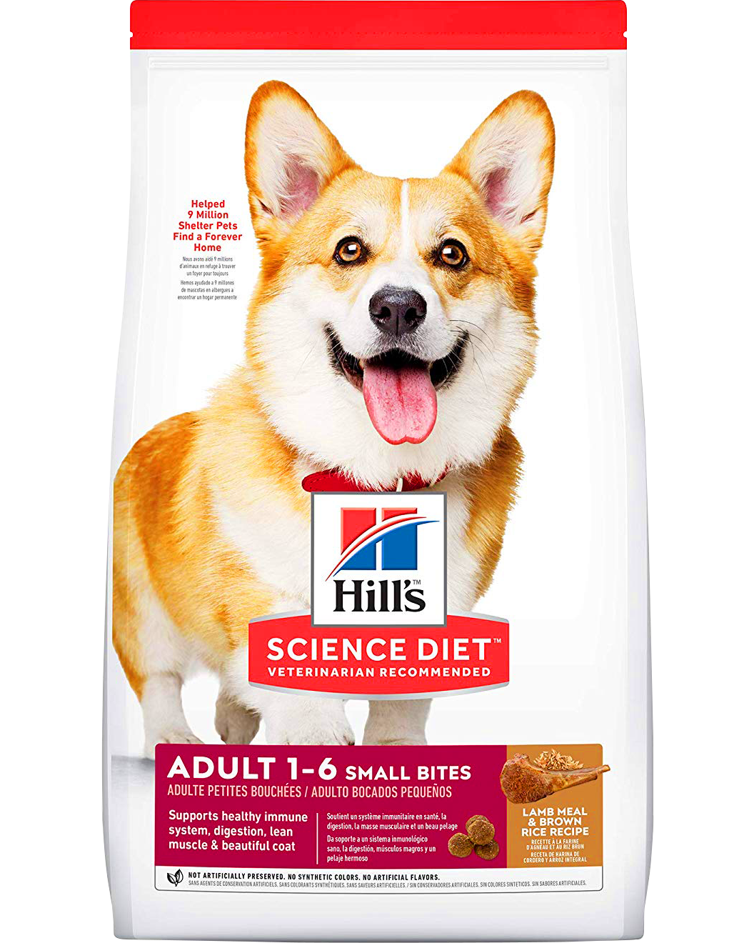 HILLS CAN ADULT LAMB &amp; RICE SMALL BITES 2KG (ACOM-00085)
