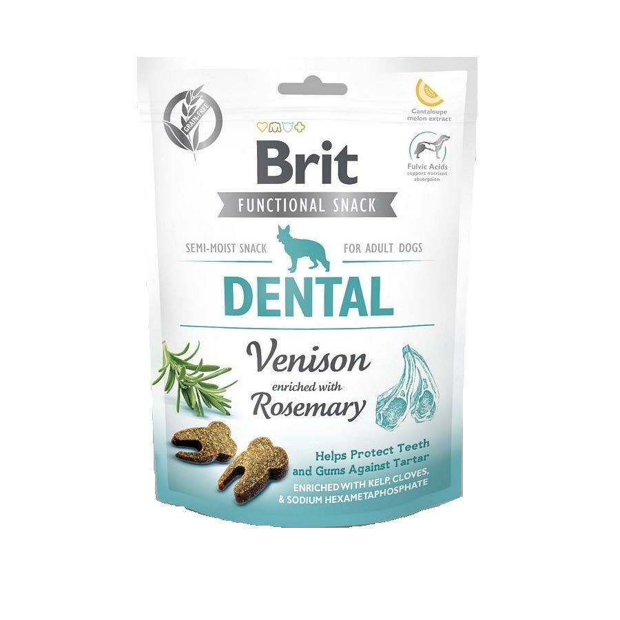BRIT CARE DOG FUNCTIONAL SNACK DENTAL VENISON 150GR