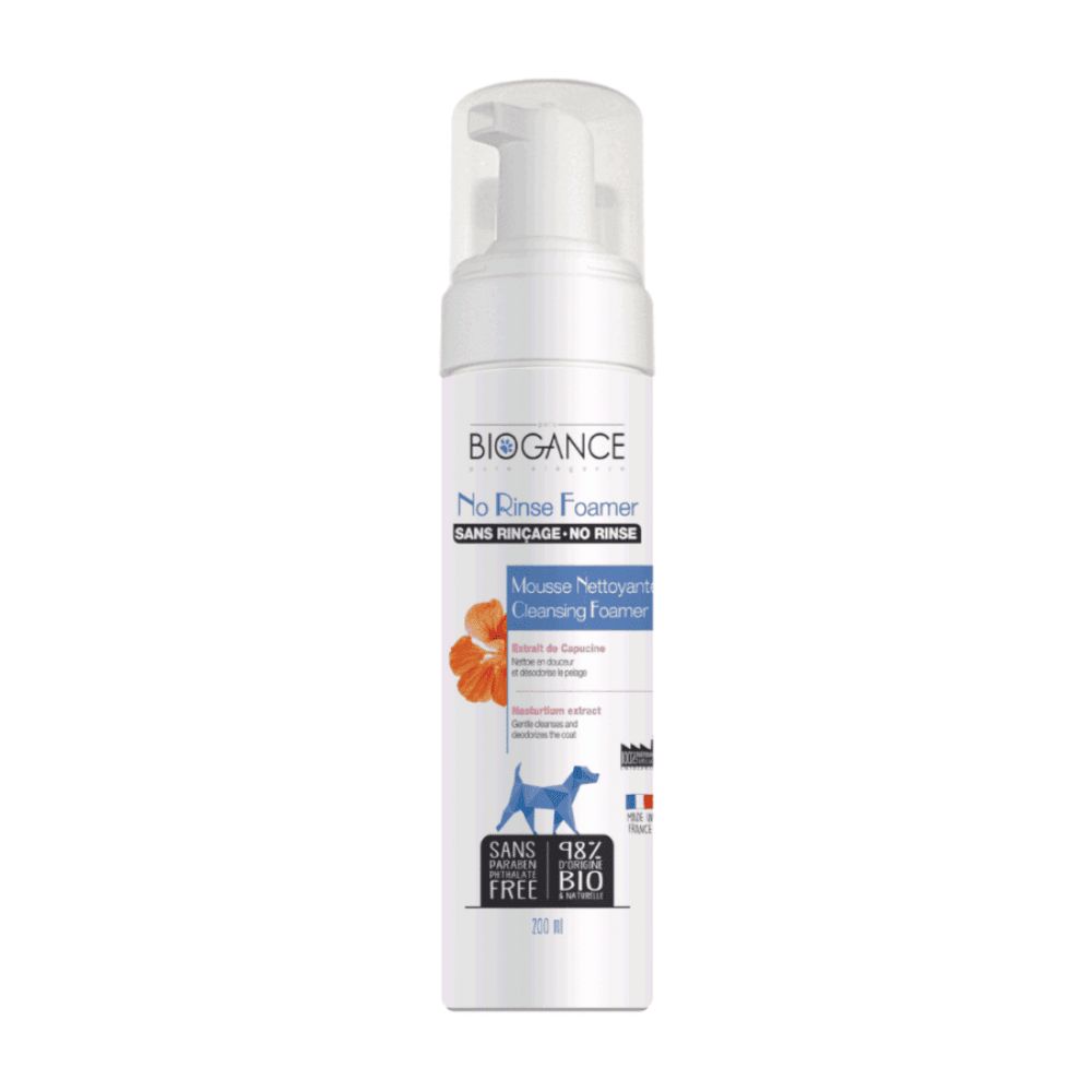 BIOGANCE NO RINSE FOAMER DOG 200ML