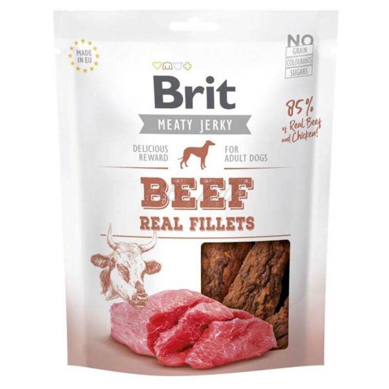 BRIT JERKY BEEF FILLETS 80GR