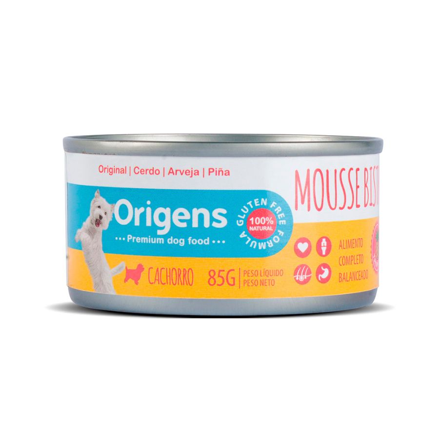 MOUSSE BISTRO TROPICAL CERDO/ARVEJA/PIÑA CACHORRO 85GR