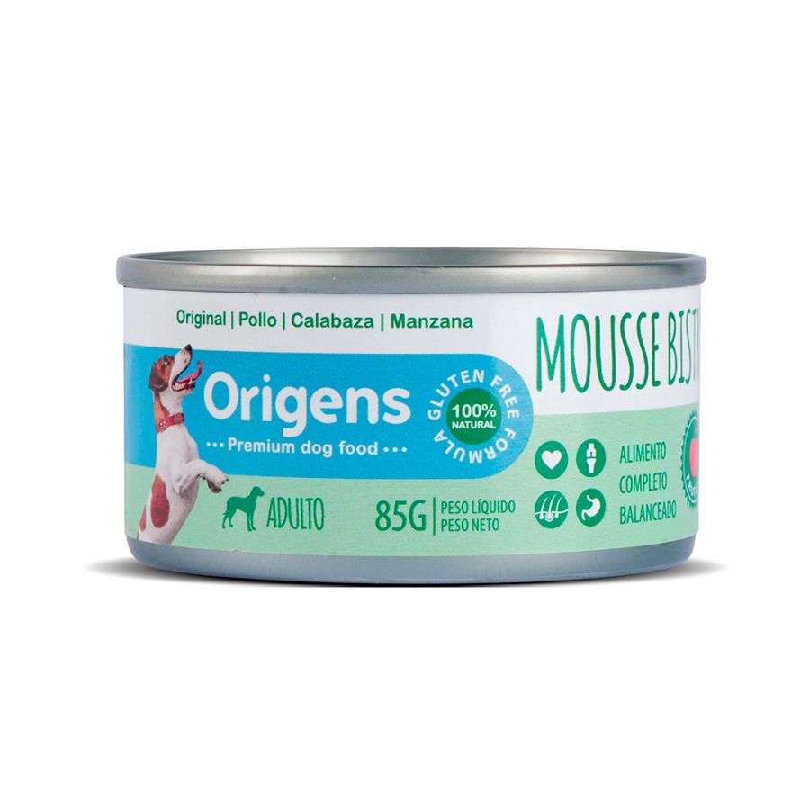 MOUSSE BISTRO FRUTADO POLLO/CALABAZA/MANZANA - ADULTO 85GR