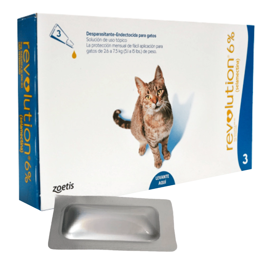REVOLUTION (2.6 - 7.5KG GATO) 6% x 0.75ml
