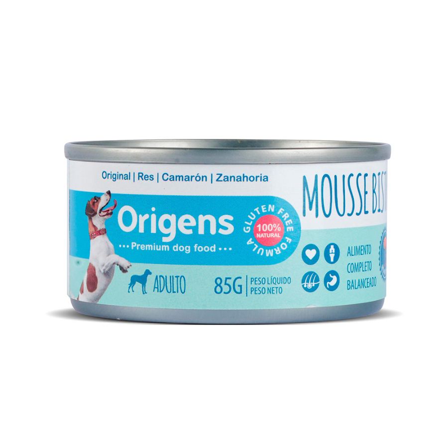 MOUSSE BISTRO MARINO RES/CAMARÓN/ZANAHORIA - ADULTO 85GR
