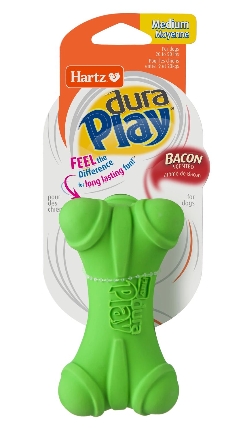 HARTZ DURAPLAY BONE DOG TOY MEDIUM NEW