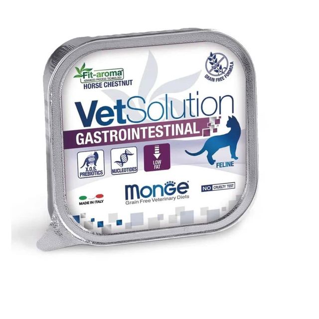 MONGE FELINE GASTROINTESTINAL ALUTRAY 100GR