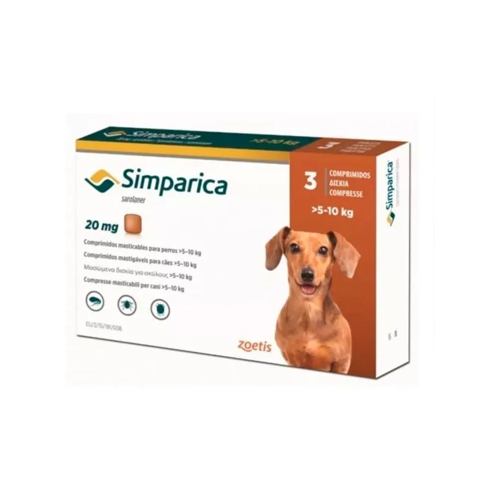 SIMPARICA 20 MG 5-10 KG