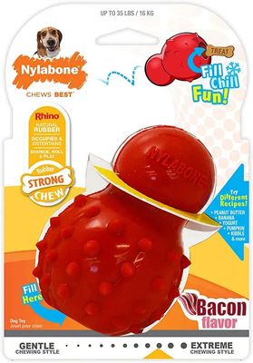 NYLABONE STRONG CHEW CONE, BACON-WOLF