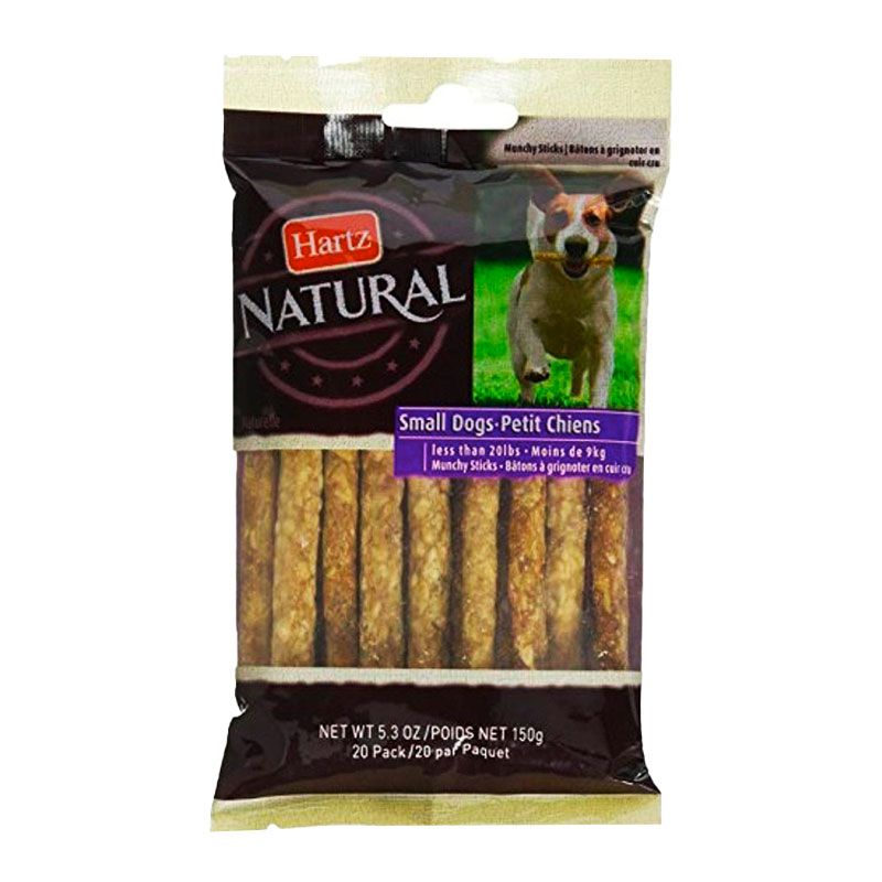 HARTZ MUNCHY STICKS NAT 20PK