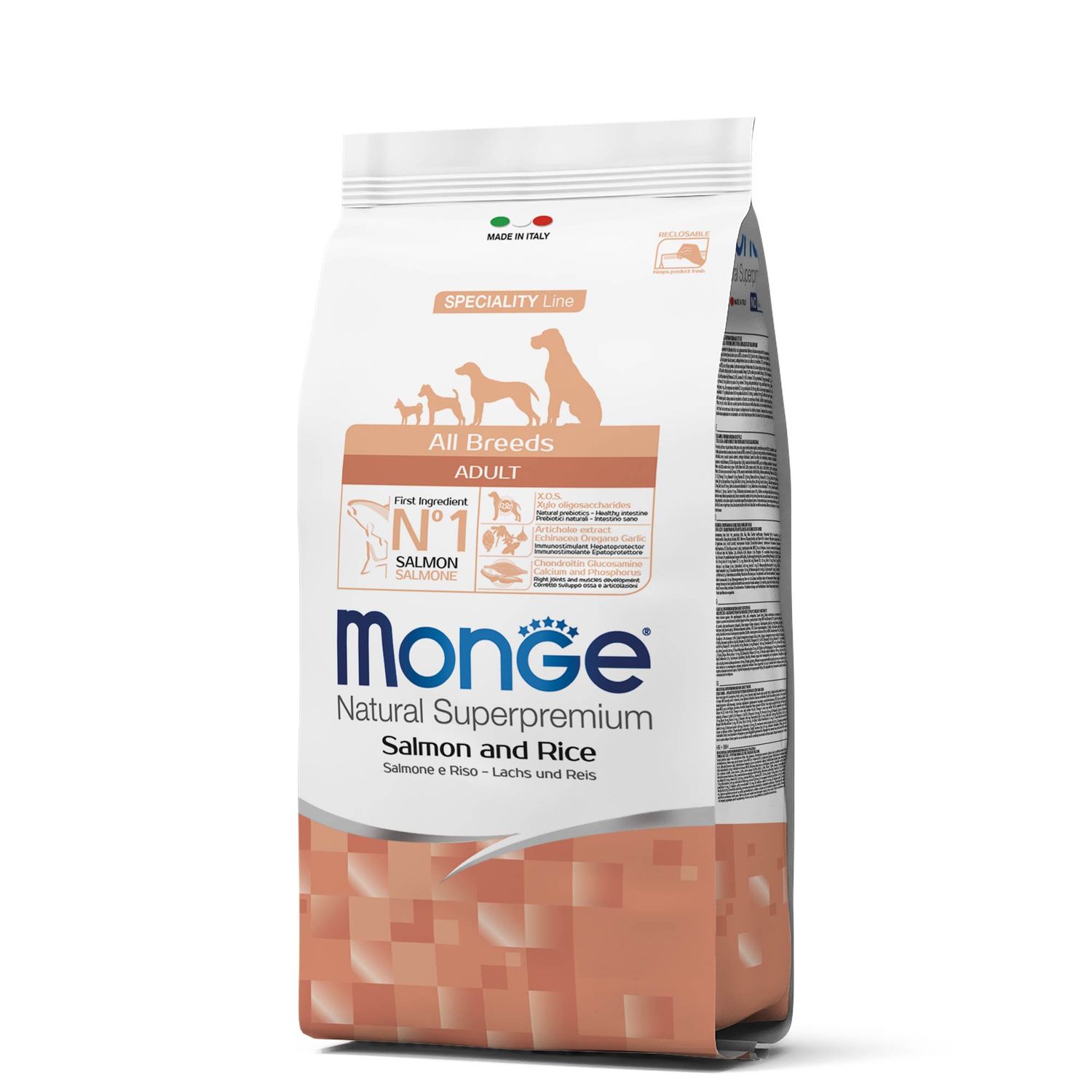 MONGE ADULT SALMON Y ARROZ 2.5Kg