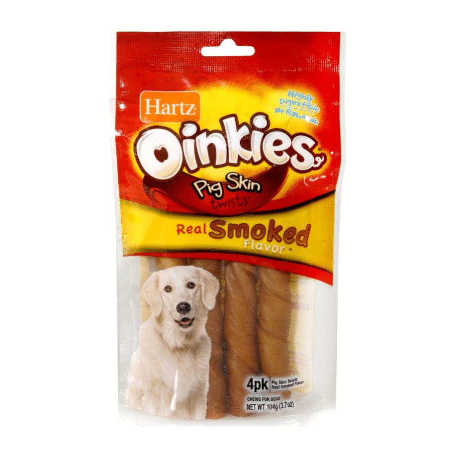 HARTZ OINKIES PIG SKIN TWIST 4UNI