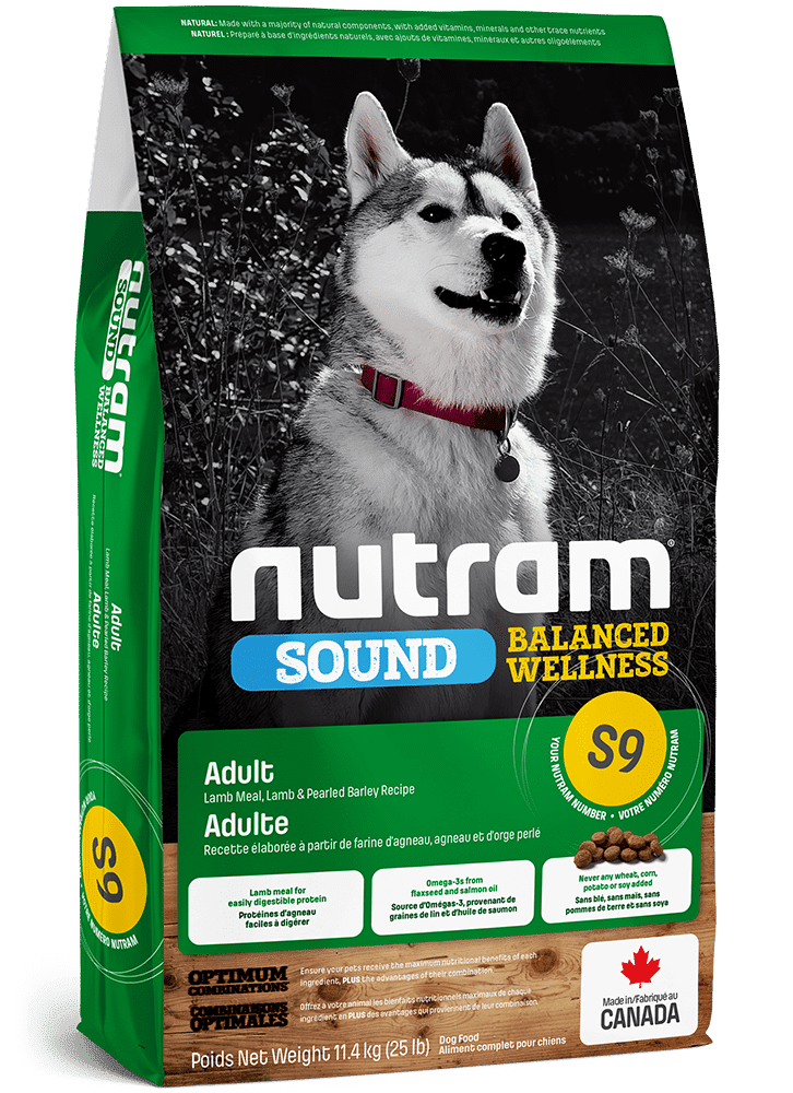 NUTRAM S9 LAMB &amp; RICE ADULT DOG X 11.4KG