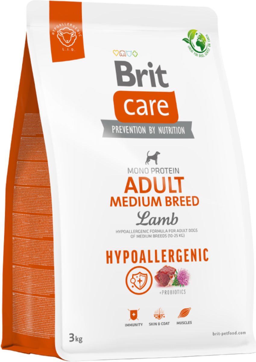BRIT CARE ADULT MEDIUM B. LAMB 3KG