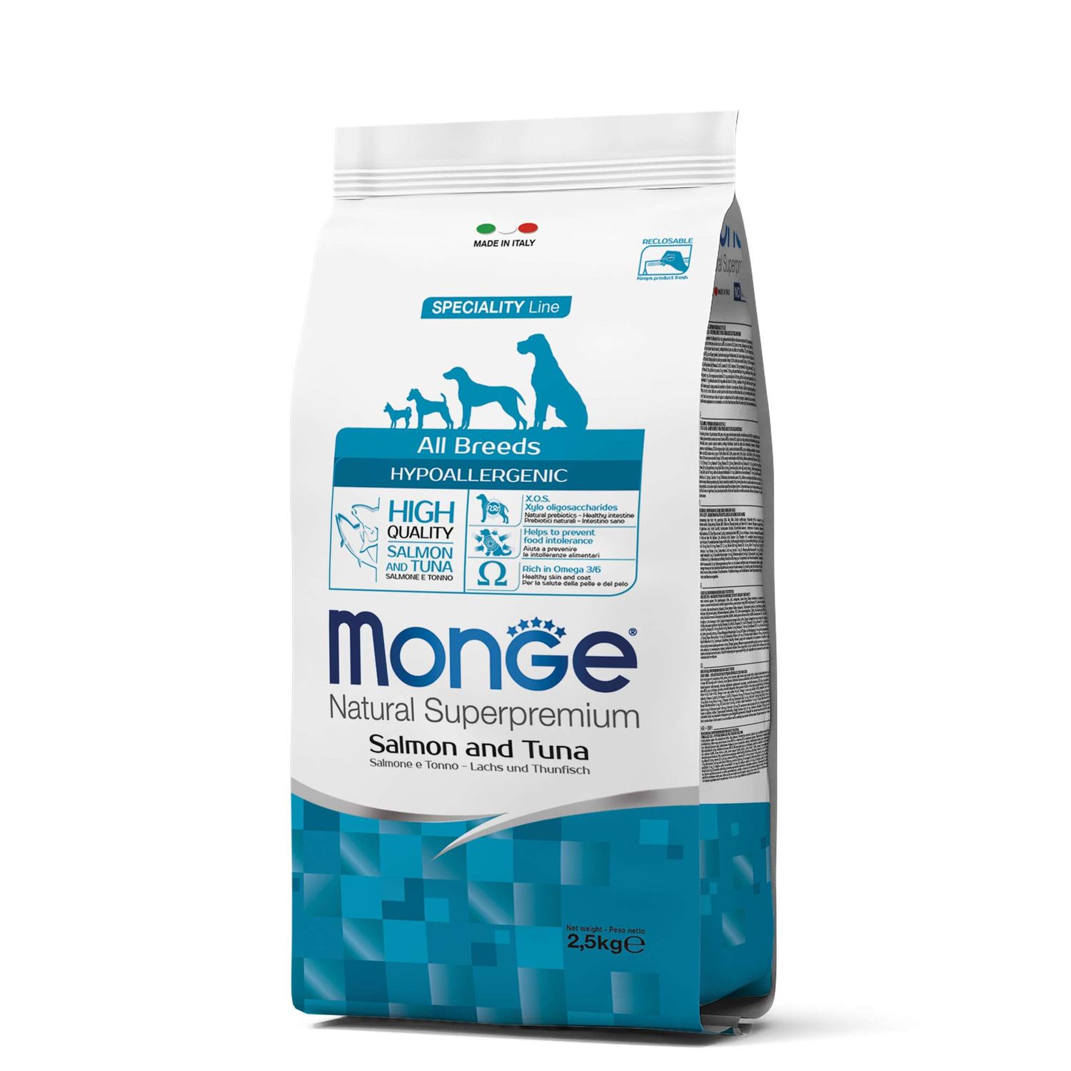 MONGE ADULT HIPOALERGENICO SALMON ATUN 2.5Kg