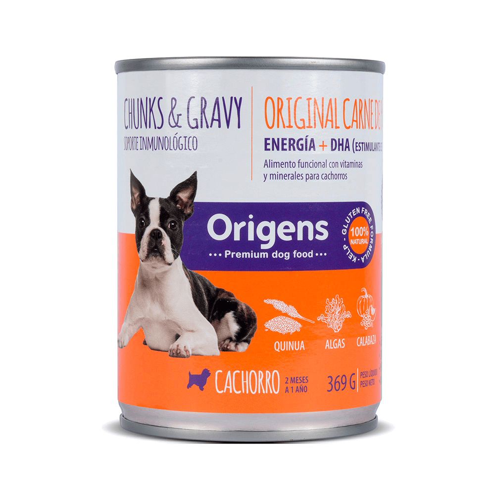 ORIGENS TROCITOS POLLO Y PAVO VEG. 369GR - CACHORROS