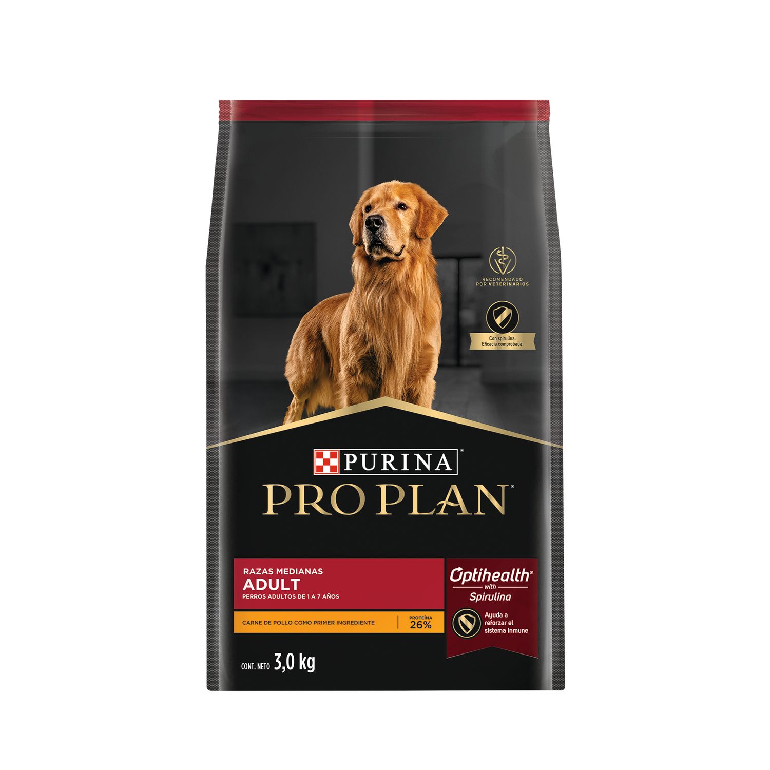 PROPLAN ADULTO MEDIUM POLLO &amp; ARROZ 3Kg