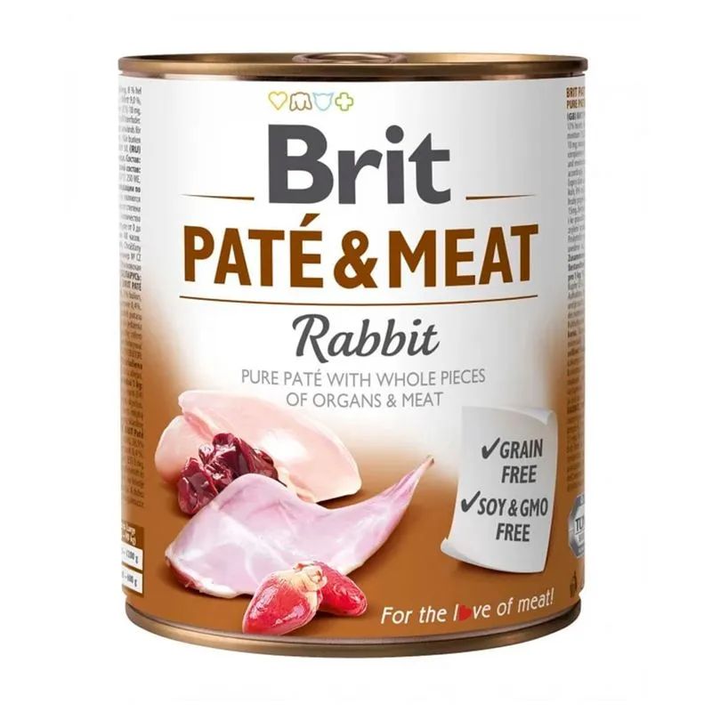 BRIT PATE &amp; MEAT RABBIT 800GR