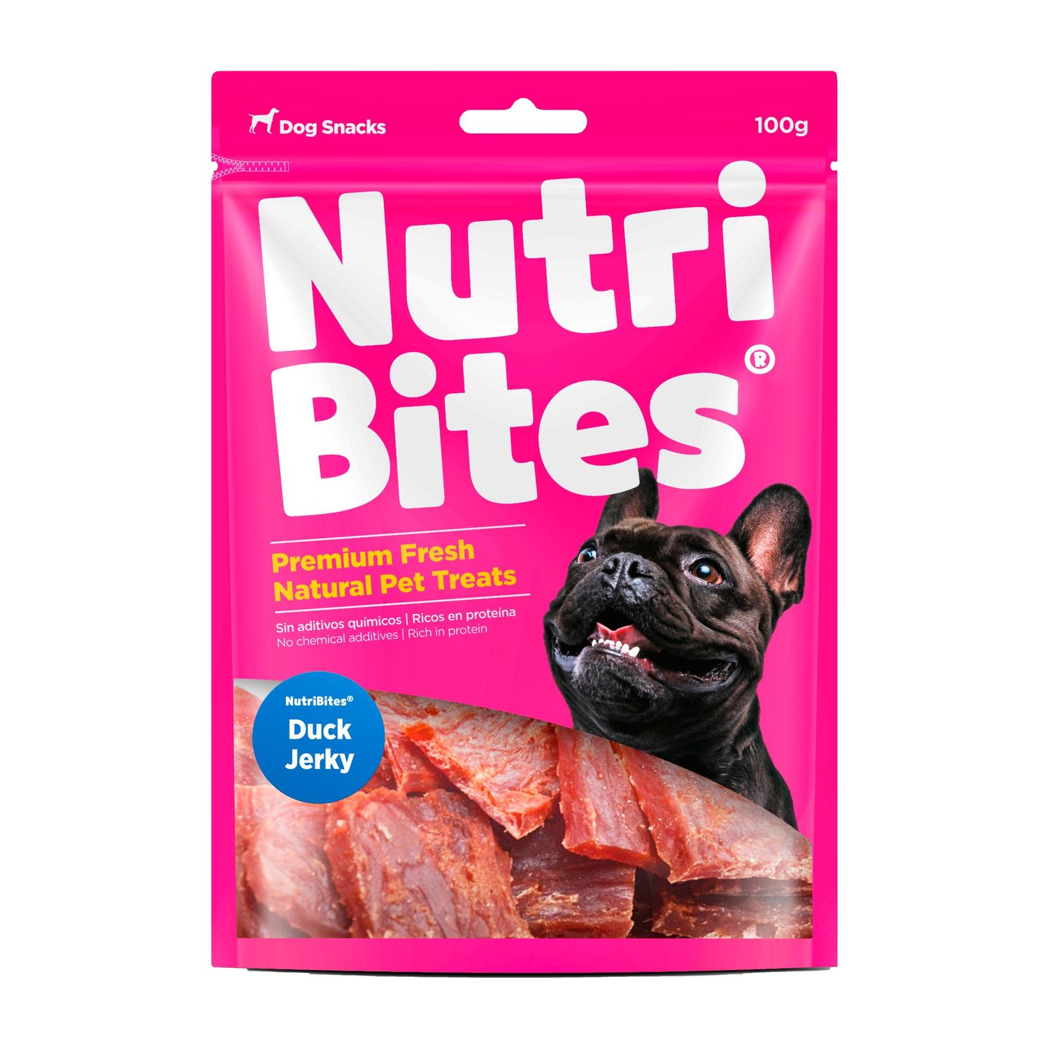 NUTRIBITES DUCK JERKY X 100G.