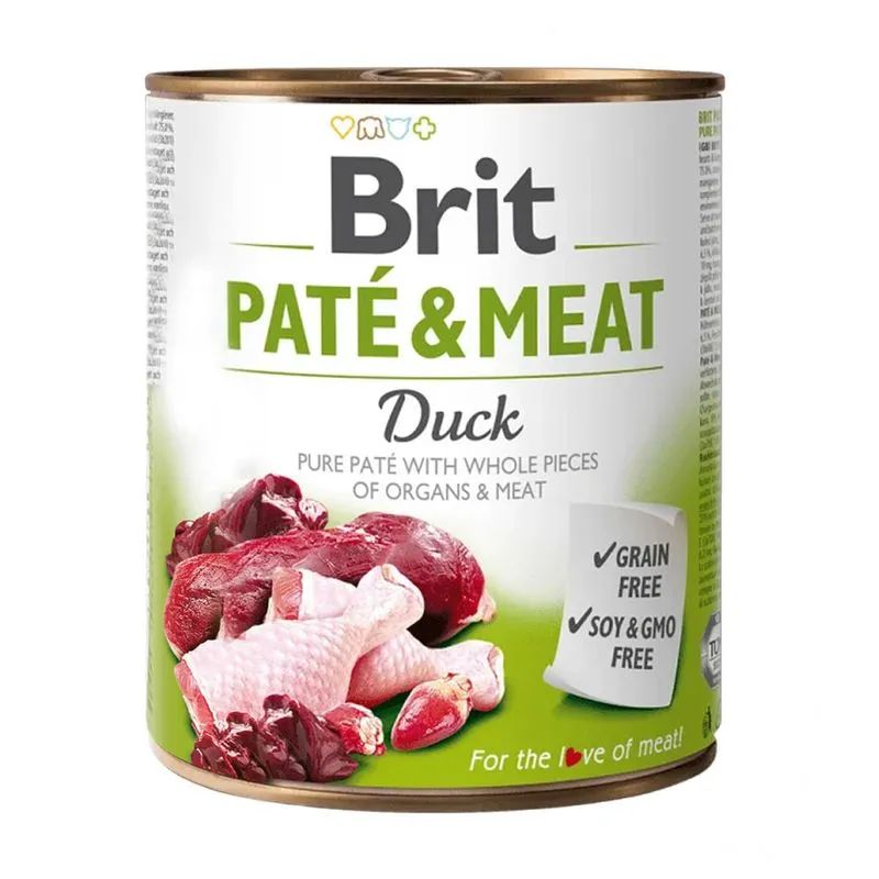 BRIT PATE&amp;MEAT DUCK 800GR